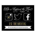 Chalkboard Social Media Hashtag | Décor Mariage