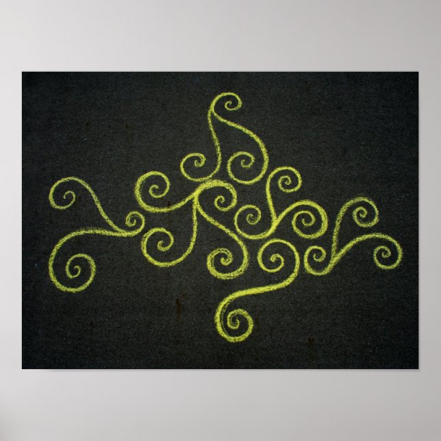 Poster Chalkie Jaune (Devant)