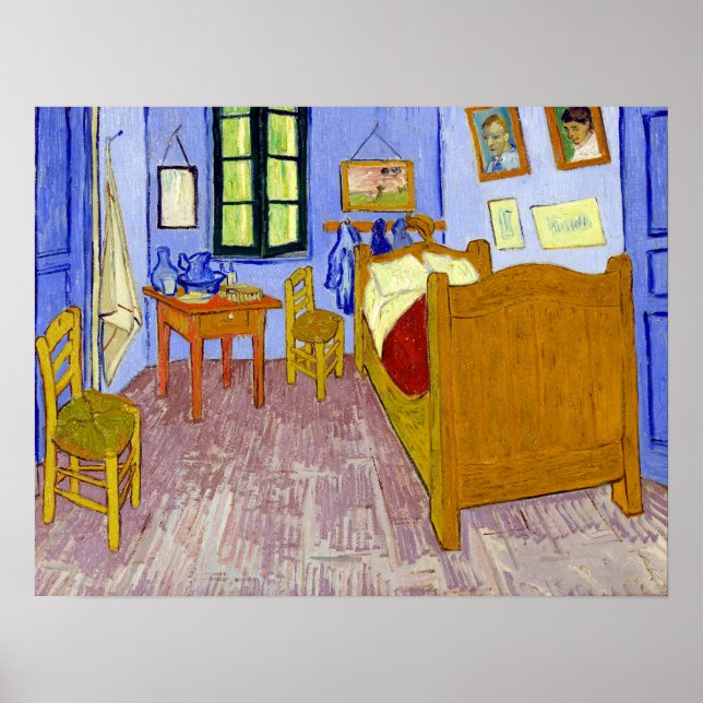 Poster Chambre à coucher Vincent van Gogh à Arles (Devant)