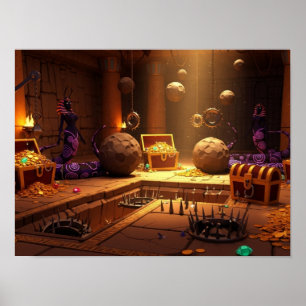 Poster Chambre au trésor des Serpents