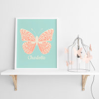 Chambre de fille papillon mignon
