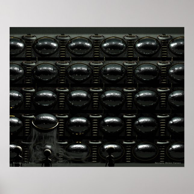 Poster Chambre de recyclage biologique (Devant)