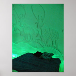 Poster Chambre d'Elk à l'Hôtel de Glace, Québec, Canada