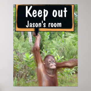 Poster Chambre d'enfant Rester à l'écart Confidentialité