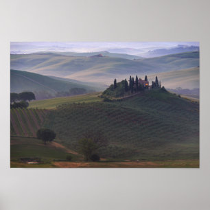 Poster Chambre en Toscane dans l'affiche de brouillard de