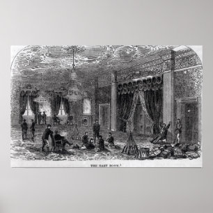 Poster Chambre Est de la Maison Blanche pendant la Civili