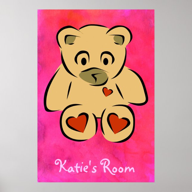 Poster Chambre pour enfant Teddy Bear (Devant)