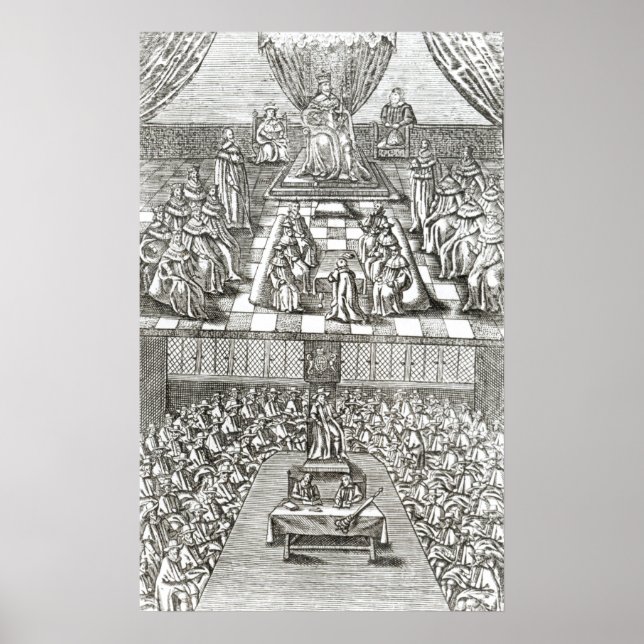 Poster Chambres du Parlement en 1640 (Devant)