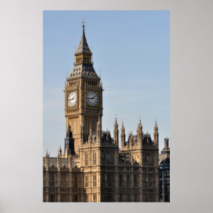 Poster Chambres du Parlement et Big Ben Uk