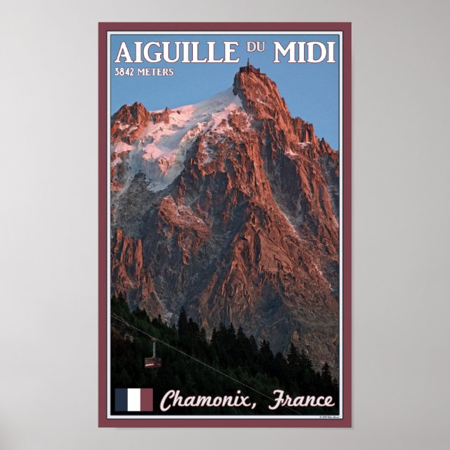 Poster Chamonix - Aiguille du Midi (Devant)