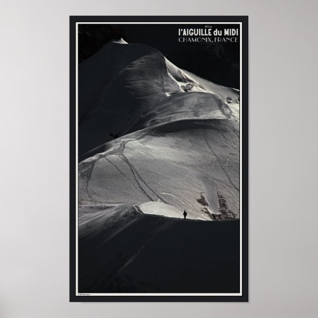 Poster Chamonix - Aiguille du Midi Arete Solo (Devant)