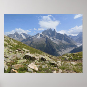 Poster Chamonix des Alpes françaises