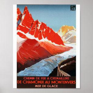 POSTER CHAMONIX MOMTENVERS