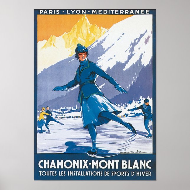 Poster Chamonix Mont Blanc (Devant)