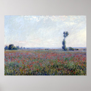 Poster Champ Claude Monet Poppy