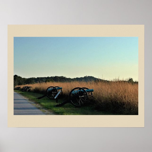 Poster Champ de bataille de Gettysburg (Devant)