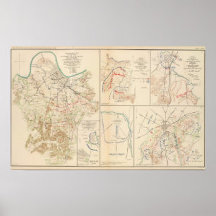 Poster Champ de bataille, Nashville, Tenn