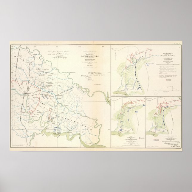 Poster Champ de bataille Richmond, Va (Devant)