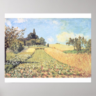 Poster Champ de blé d'Alfred Sisley  