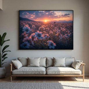 Poster Champ de fleurs sauvages