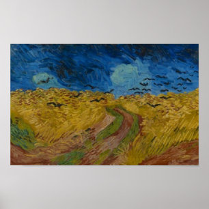 Poster Champ de roues avec corneilles Vincent van Gogh Sm