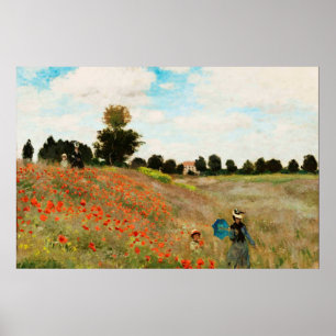 Poster Champ des pavots, 1886