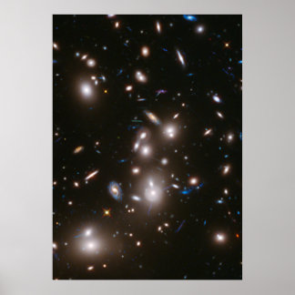 Poster Champ Frontier de Hubble Abell 2744