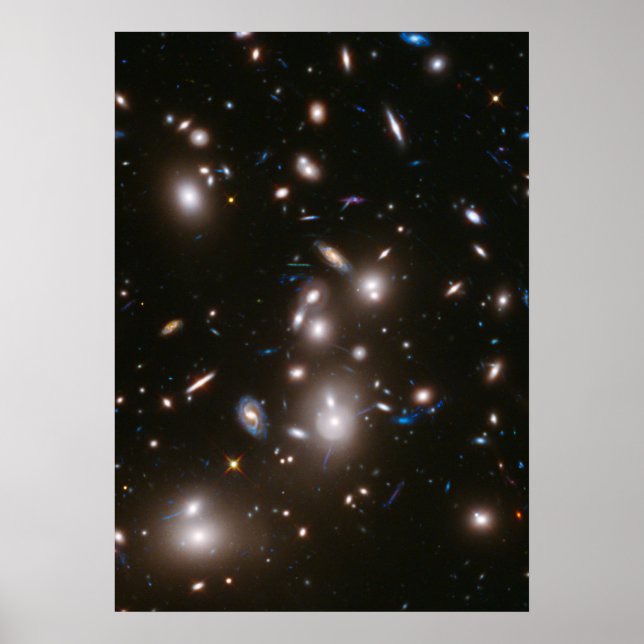 Poster Champ Frontier de Hubble Abell 2744 (Devant)