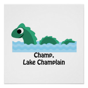 Poster Champ, lac Champlain