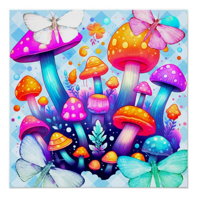Poster champignon (Devant)
