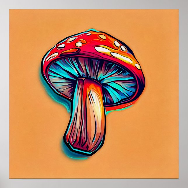 Poster Champignon Amanita Muscaria (Devant)