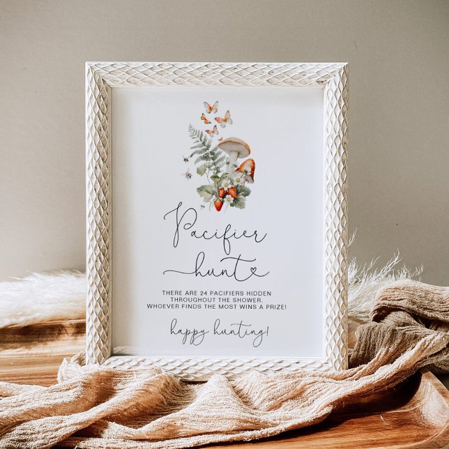 Poster Champignon automnale Pacifique chasse baby shower  (Créateur téléchargé)