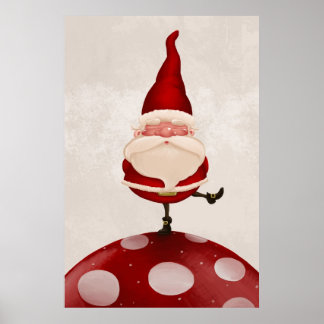 Poster Champignon du Père Noël