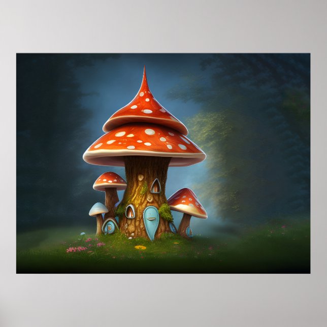 Poster Champignon mystique (Devant)