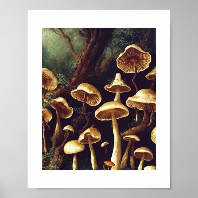Poster Champignons (Devant)