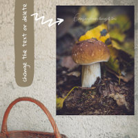 Champignons Bolete aux feuilles jaunes
