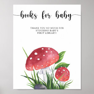 Poster Champignons d'aquarelle - livres pour bébé