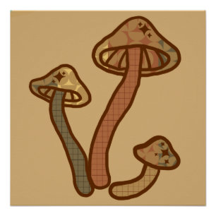 Poster Champignons d'automne