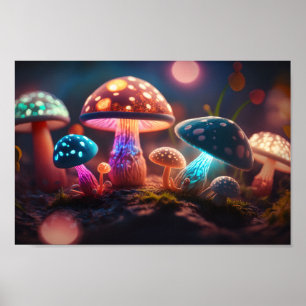 Poster Champignons de danse