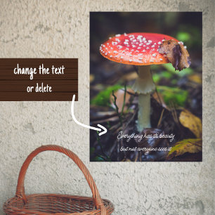 Poster Champignons de l'Agaric de la Mouche rouge dans la