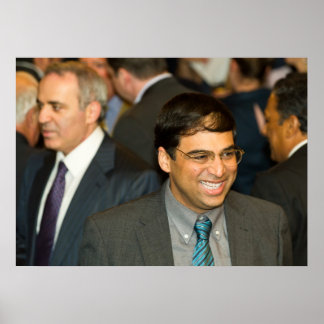 Poster Champion du monde des échecs Vishy Anand