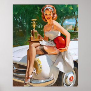 Poster Champion Pin Up