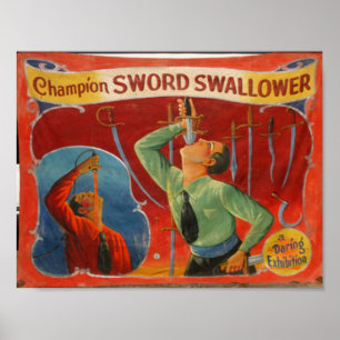 Poster Champion Sword Swallower