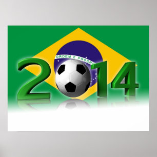 Poster Championnat 2014 du monde du football