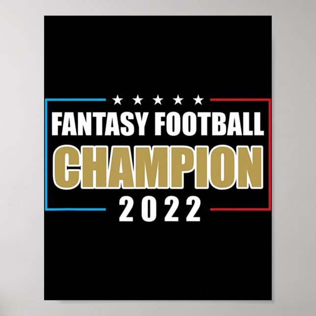 Poster Championne d'Imaginaire de football des États-Unis (Devant)