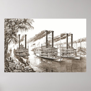 Poster Champions du Mississippi 1866