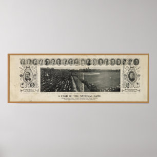 Poster Champions du monde des Cubs de Chicago et briseurs