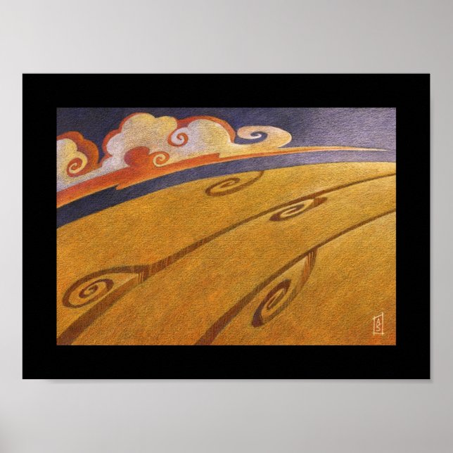 Poster Champs d'été (Devant)