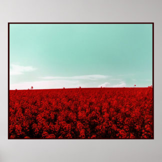 POSTER CHAMPS STRAWBERRY POUR TOUJOURS