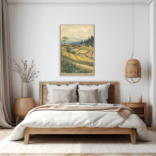 Poster Champs Tranquilles – Art Vintage de la Campagne Ja